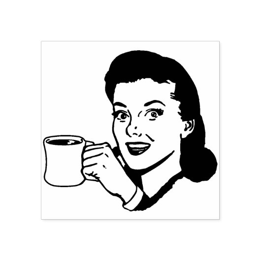 コーヒー! ラバースタンプ (インプリント)