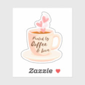 コーヒー&ラブステッカーで燃料 シール (シート)