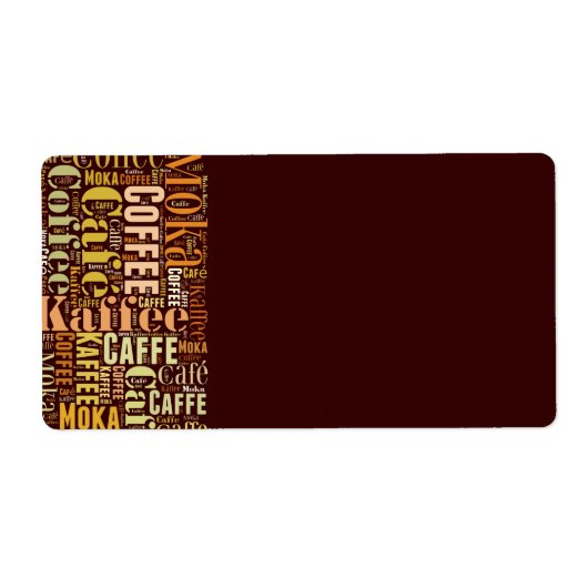 コーヒー ラベル (正面)