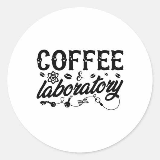 コーヒー&ラボラボ技術化学者 ラウンドシール (正面)
