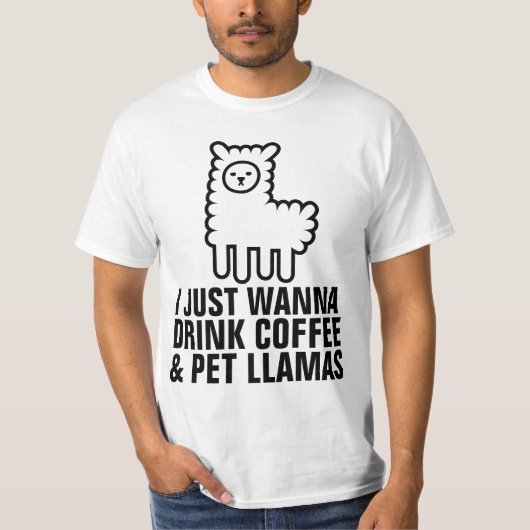 コーヒー&ラマTシャツ Tシャツ (正面)
