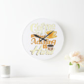 コーヒー ラージ壁時計 (ホーム)