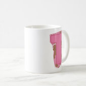 コーヒー レター T: モノグラムイニシャル コーヒーマグカップ (正面右)