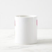 コーヒー レター T: モノグラムイニシャル コーヒーマグカップ (中央)