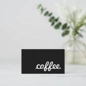 コーヒー。 ロイヤリティのパンチカード ロイヤリティカード (スタンド正面)