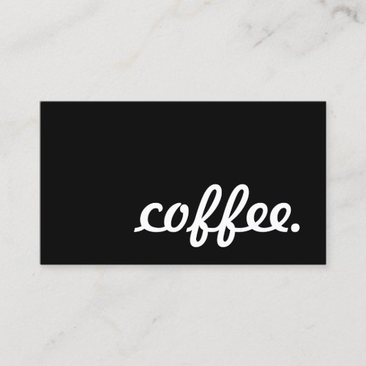 コーヒー。 ロイヤリティのパンチカード ロイヤリティカード (正面)