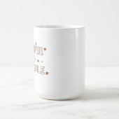 コーヒー > 人間 – 面白いコーヒー愛飲者の引用 コーヒーマグカップ (中央)