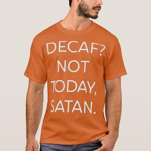 コーヒー 今日は無理悪魔ちゃん 面白い Tシャツ (正面)