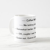 コーヒー。 今! コーヒーマグカップ (正面左)