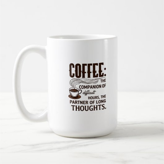 「コーヒー:仲間」 コーヒーマグカップ (左)