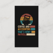 コーヒー・会計税監査簿記 名刺 (正面)