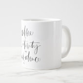 コーヒー、創造性+自信マグ ジャンボコーヒーマグカップ (正面右)