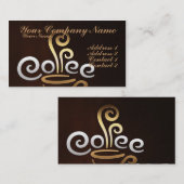 コーヒー 名刺 (正面/裏面)