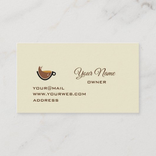 コーヒー 名刺 (裏面)