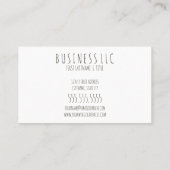 コーヒー 名刺 (裏面)