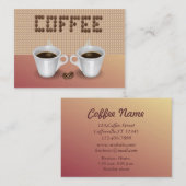 コーヒー 名刺 (正面/裏面)