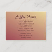 コーヒー 名刺 (裏面)