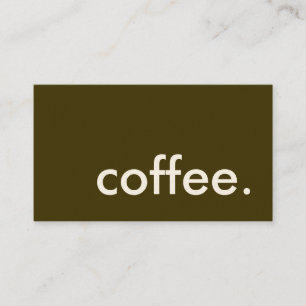 コーヒー。 名刺