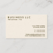 コーヒー。 名刺 (裏面)