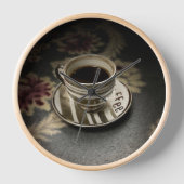 コーヒー 壁時計 (正面)