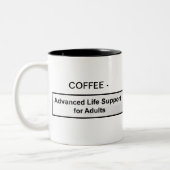 コーヒー-大人のための先発の生命維持 ツートーンマグカップ (左)