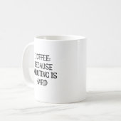 コーヒー:姦淫は懸命 コーヒーマグカップ (正面左)