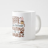 コーヒー：姦淫は懸命 – ジャンボマグカップ ジャンボコーヒーマグカップ (正面右)