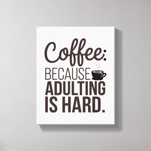 コーヒー&姦淫 – あなたのための完璧なキャンバスアート キャンバスプリント (正面)