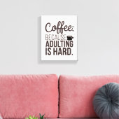 コーヒー&姦淫 – あなたのための完璧なキャンバスアート キャンバスプリント (インサイチュ (リビング))