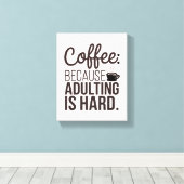 コーヒー&姦淫 – あなたのための完璧なキャンバスアート キャンバスプリント (インサイチュ (ウッドフロア))