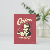 コーヒー:惑星が震えているか、私だけ ポストカード (スタンド正面)