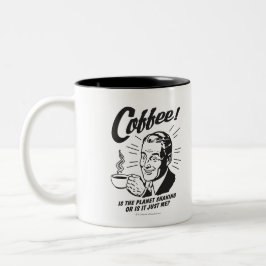 コーヒー：惑星が震えているか、私だけ マグカップ