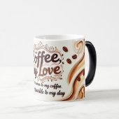 コーヒー、愛 モーフィングマグカップ (正面右)