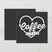 コーヒー 招待状 (正面/裏面)