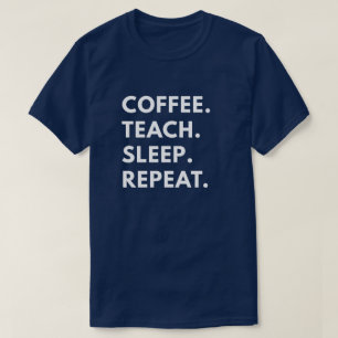 コーヒー。 教えて下さい。 睡眠。 繰り返し Tシャツ