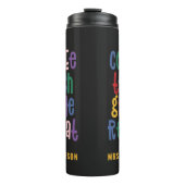 コーヒー,教えグレード,繰り返しタイポグラフィ先生 タンブラー (正面)