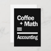 コーヒー+数学=会計 出欠カード (正面/裏面)