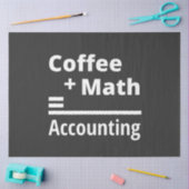 コーヒー+数学=会計 薄葉紙 (クラフト)