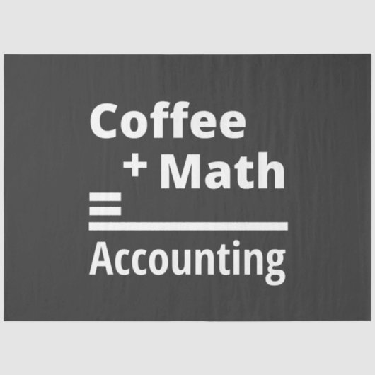 コーヒー+数学=会計 薄葉紙 (正面)