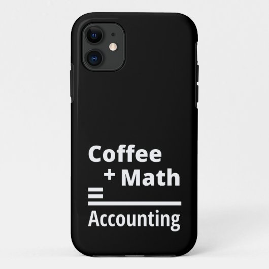 コーヒー+数学=会計 Case-Mate iPhoneケース (裏面)