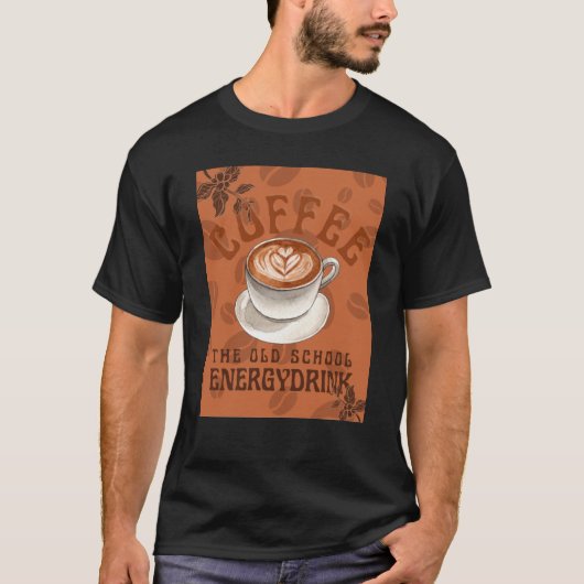 コーヒー |旧校のエネルギードリンク Tシャツ (正面)
