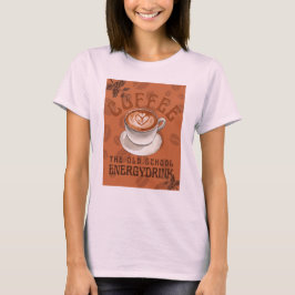 コーヒー |旧校のエネルギードリンク Tシャツ