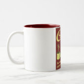 コーヒー! 時あなたは死んだマグ眠ることができます ツートーンマグカップ (左)