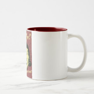 コーヒー! 時あなたは死んだマグ眠ることができます ツートーンマグカップ