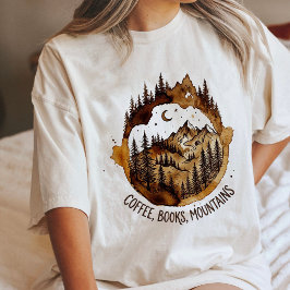 コーヒー 本 山 森 夜 アート トライブレンドTシャツ