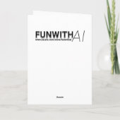 コーヒー、本、花のパーソナライズされた誕生日 カード (裏面)