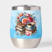 コーヒー、本、花パーソナライズされた (正面)