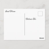 コーヒー、本、花 | 君考えの事 ポストカード (裏面)