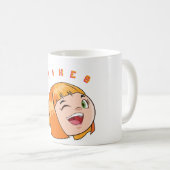 「コーヒー:正気の薬」 コーヒーマグカップ (正面右)