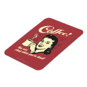 コーヒー:死んだら眠れる マグネット (左側)